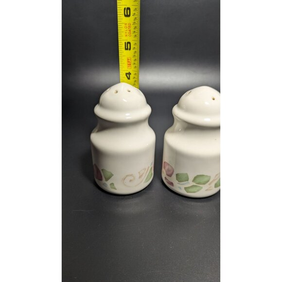 Pfaltzgraff Andalucia Salt & Pepper Shakers Ceramic Floral Design Vintage Set - Picture 7 of 8